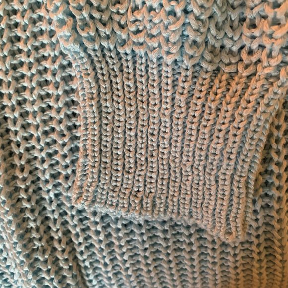 Sweater, Italy M, blue sky. 50% Cotton, 50% Acrylic. - Picture 4 of 16